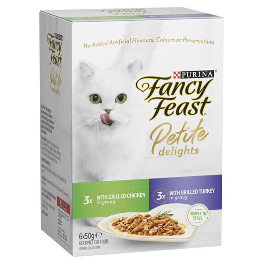 Fancy Feast Petite Delights Chicken Turkey Wet Cat Food Multipack