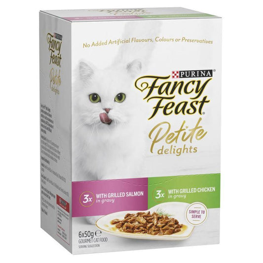 Fancy Feast Petite Delights Salmon Chicken Wet Cat Food Multipack