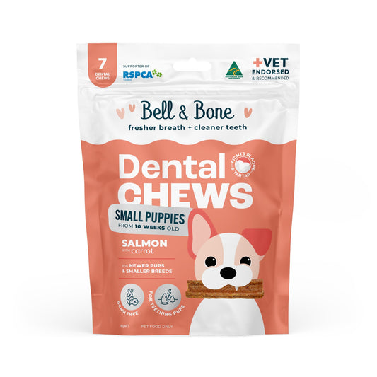 Bell & Bone Salmon Puppy Dental Dog Treats