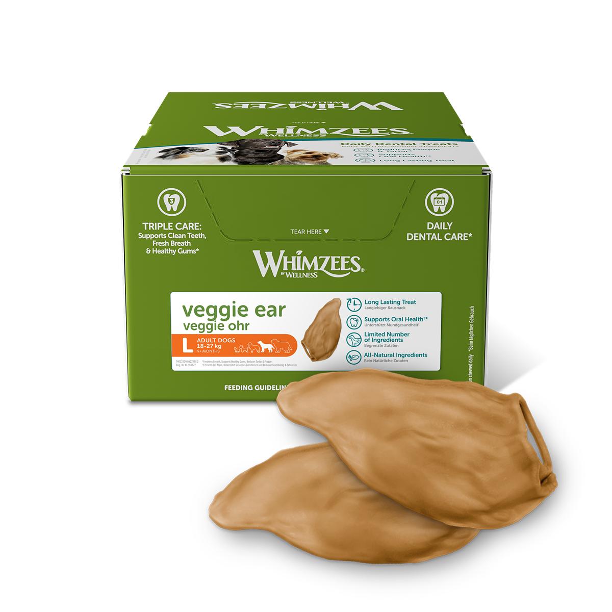 Whimzees Veggie Ears Dog Dental Chew