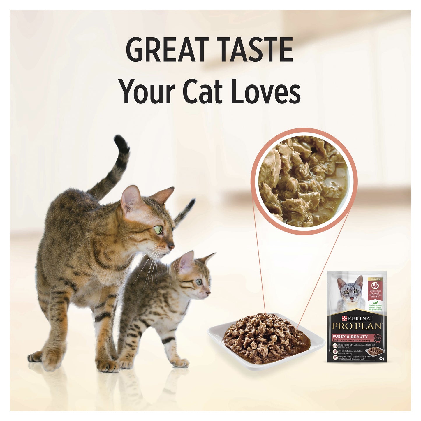 Pro Plan Fussy & Beauty Salmon Wet Cat Food