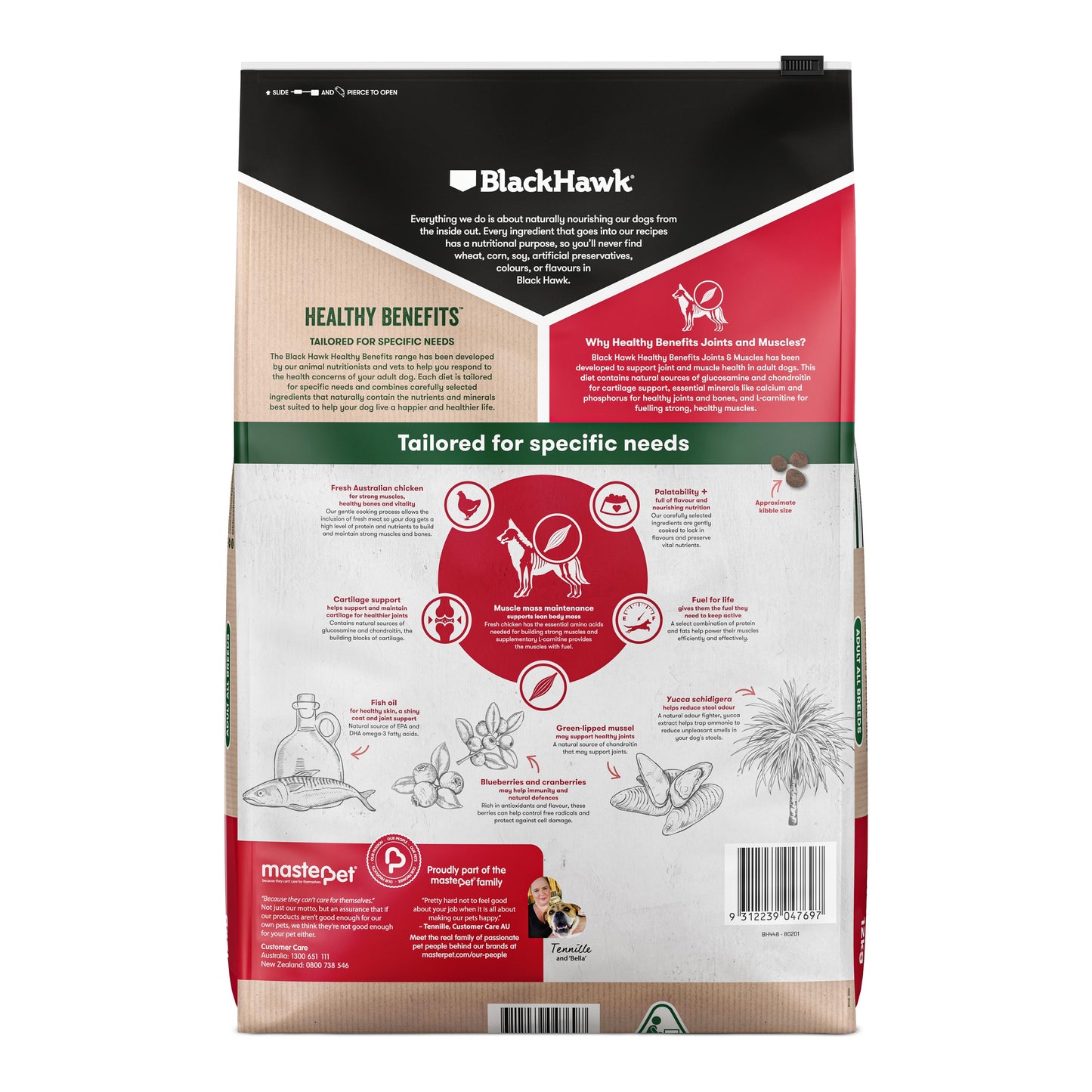 Black Hawk Healthy Benefits Joints & Muscles Dog Food