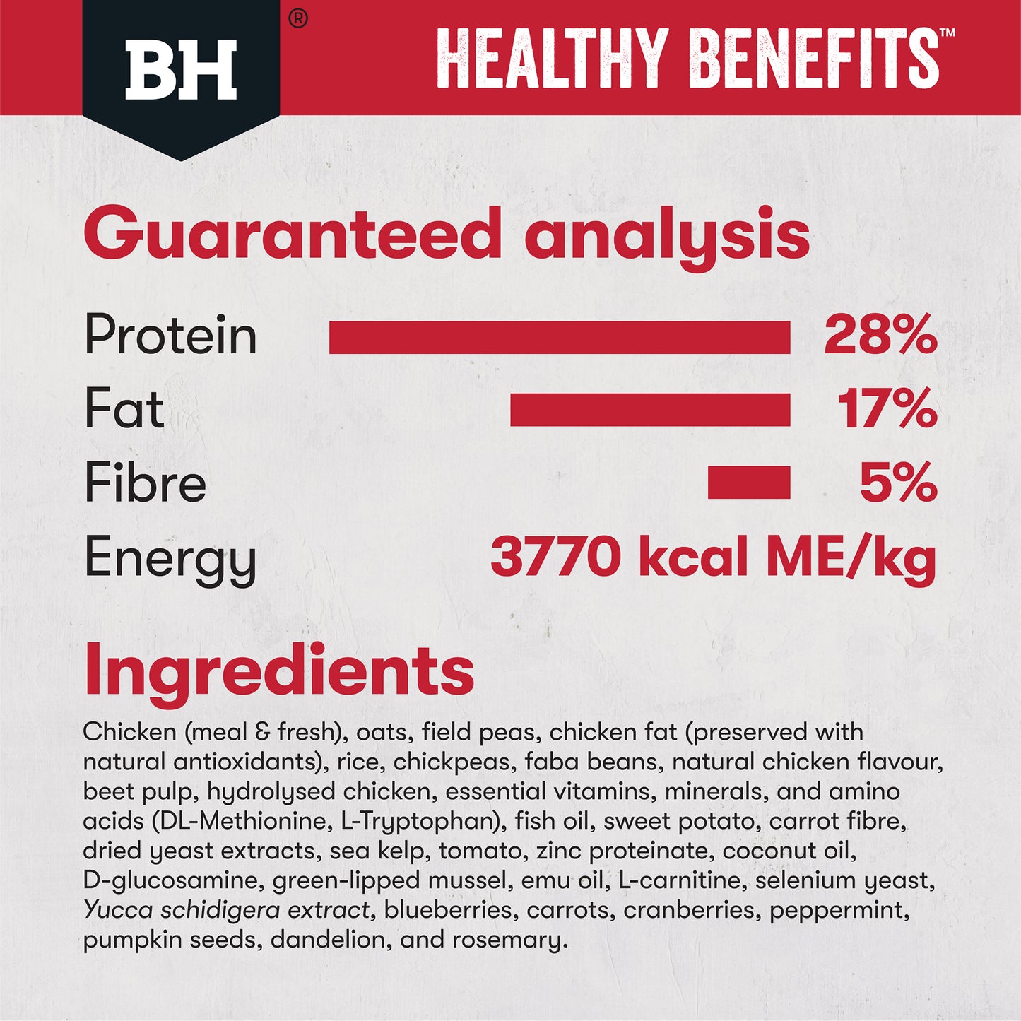 Black Hawk Healthy Benefits Joints & Muscles Dog Food