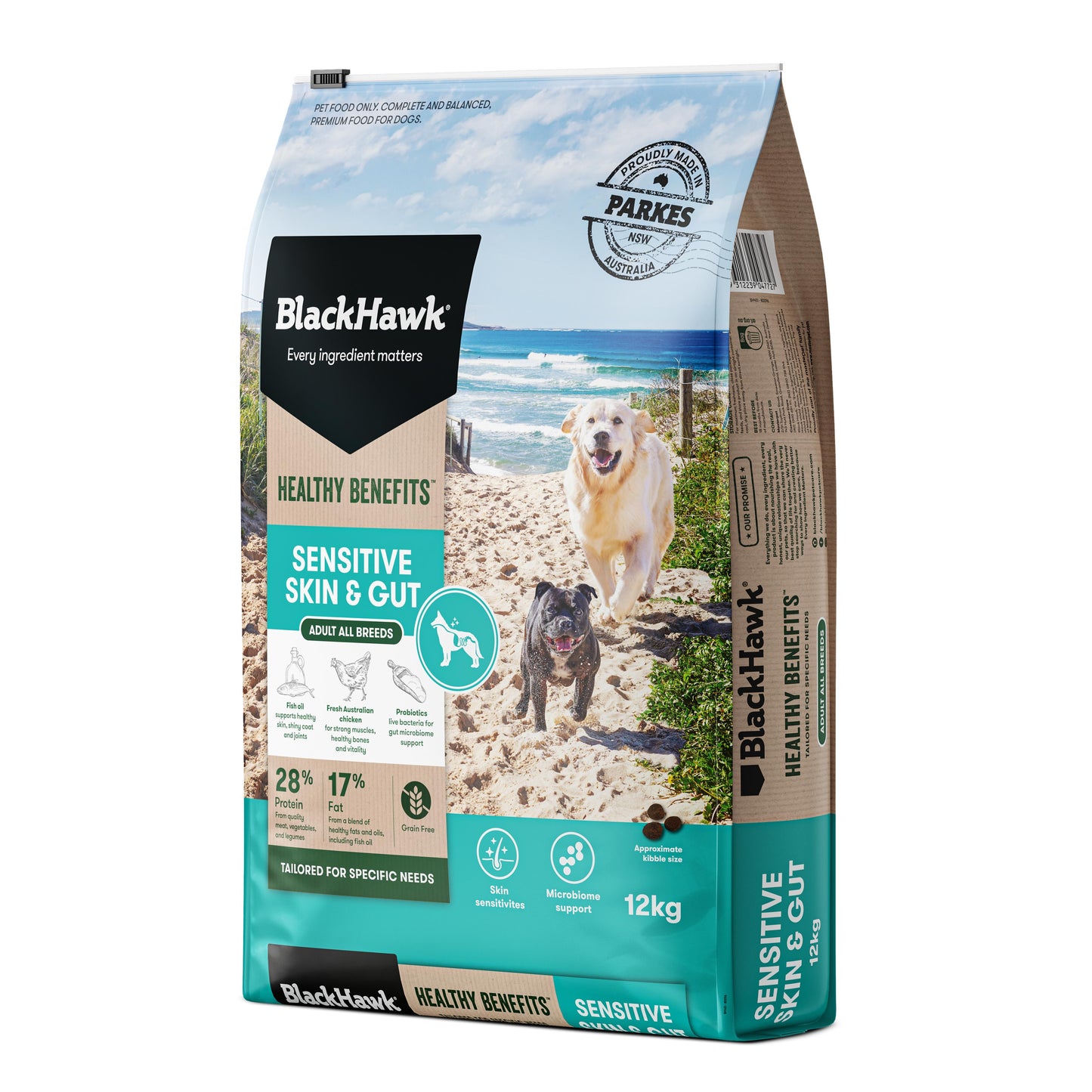 Black Hawk Healthy Benefits Sensitive Skin & Gut Dog Food