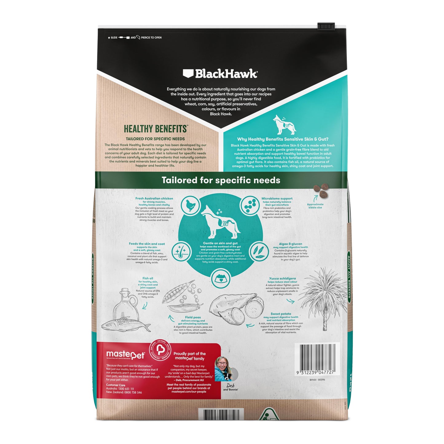 Black Hawk Healthy Benefits Sensitive Skin & Gut Dog Food
