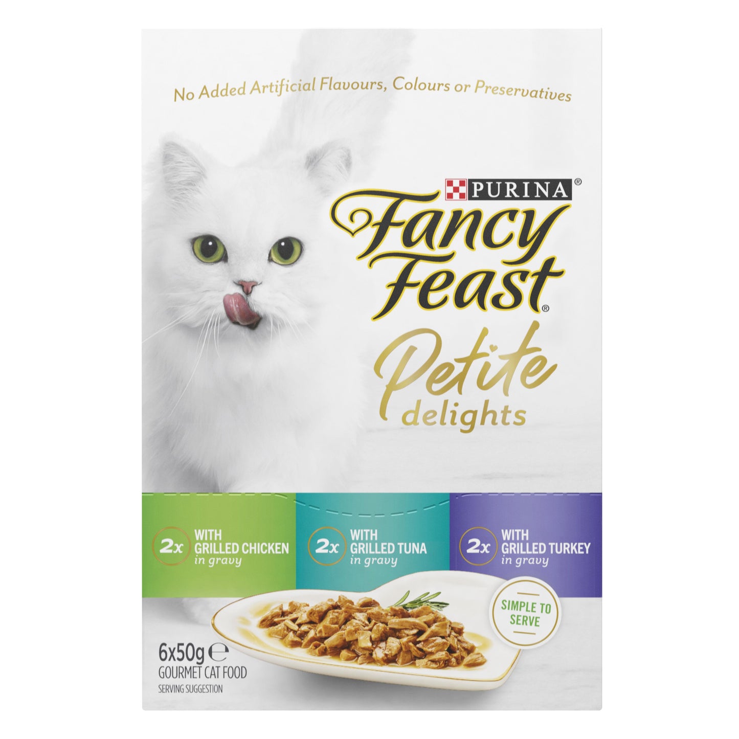 Fancy Feast Petite Delights Chicken Turkey Tuna Wet Cat Food Multipack