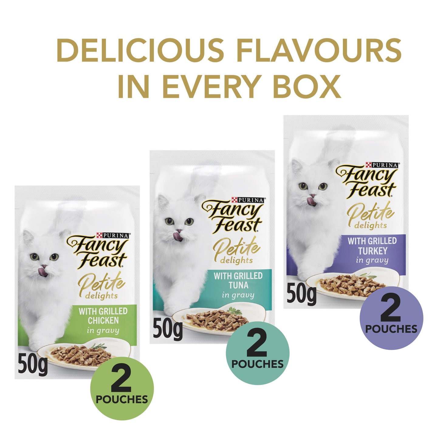 Fancy Feast Petite Delights Chicken Turkey Tuna Wet Cat Food Multipack