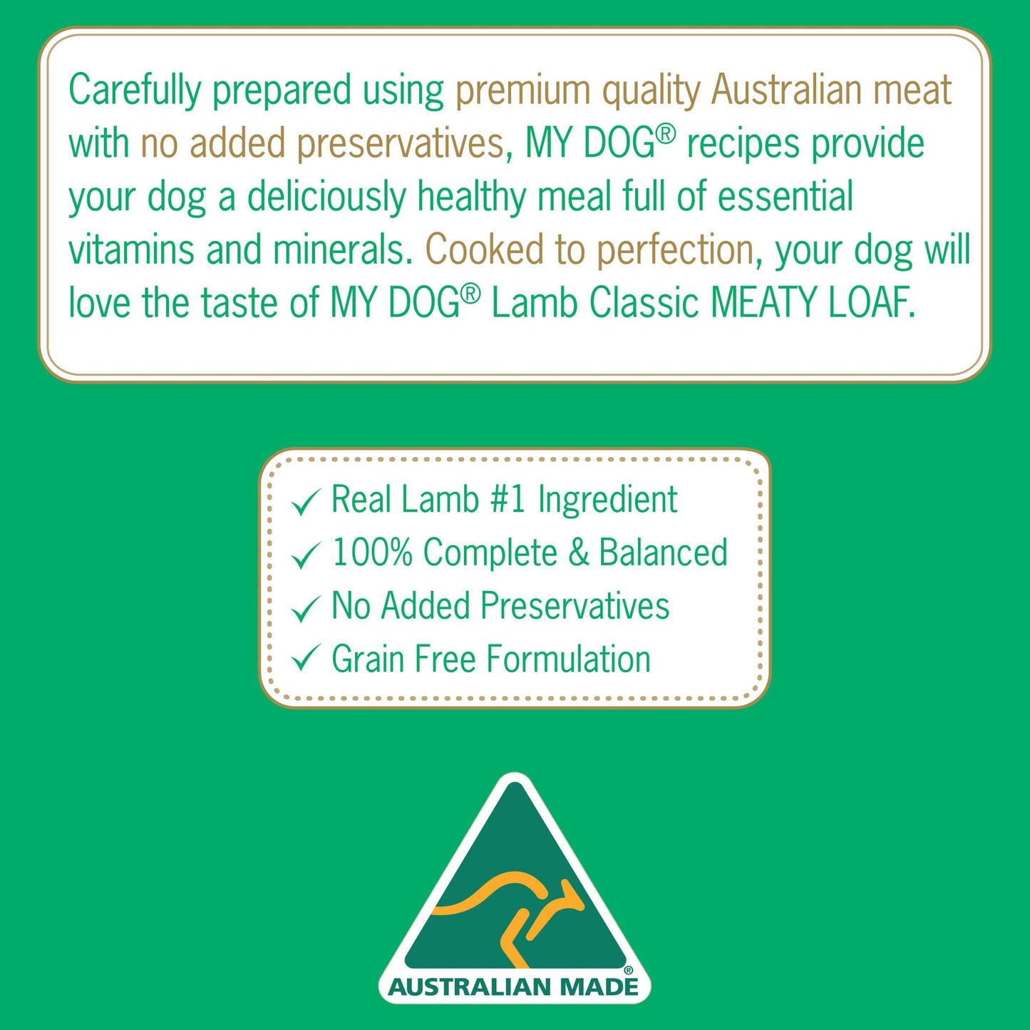 My Dog Classic Lamb Loaf Wet Dog Food