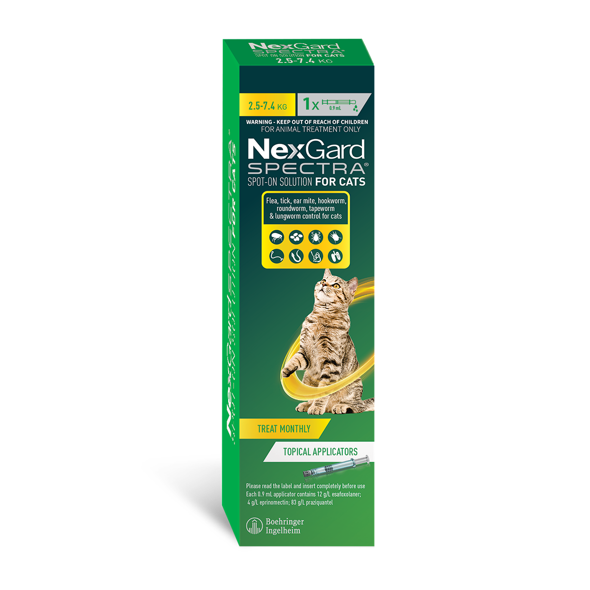 Nexgard Spectra Spot-on Treatment for Cats 2.5-7.4kg