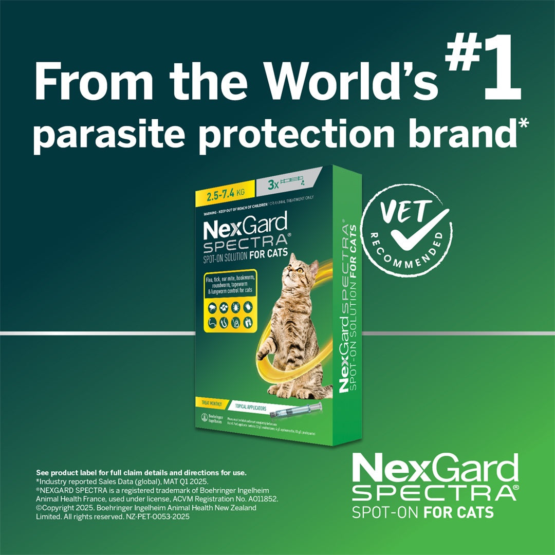 Nexgard Spectra Spot-on Treatment for Cats 2.5-7.4kg