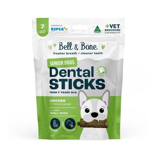 Bell & Bone Chicken Senior Dental Stick Dog Treats
