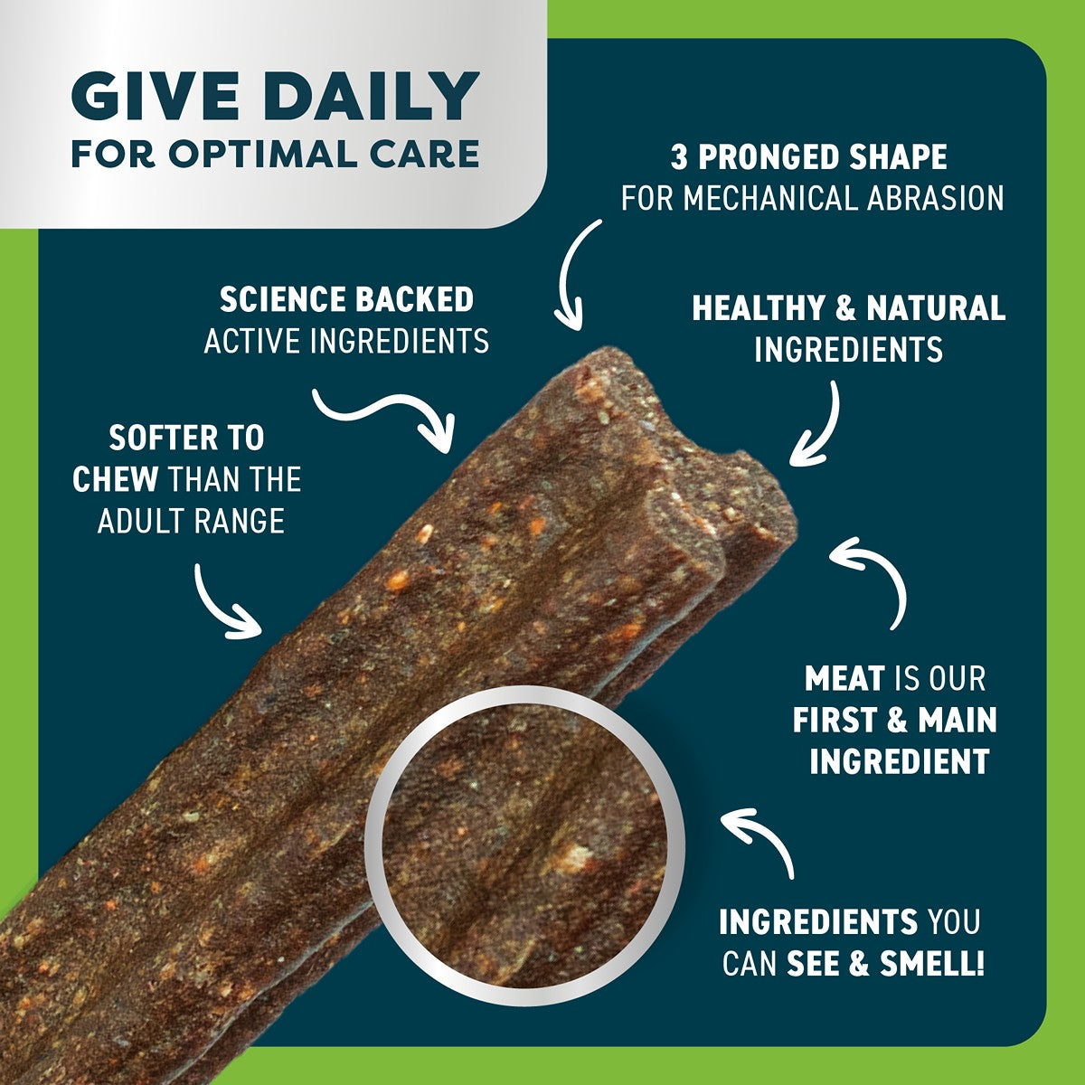 Bell & Bone Chicken Senior Dental Stick Dog Treats