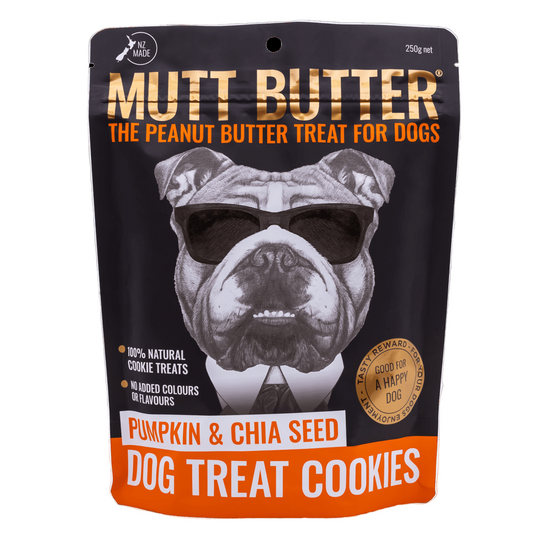 Mutt Butter Pumpkin & Chia Dog Cookie Treats