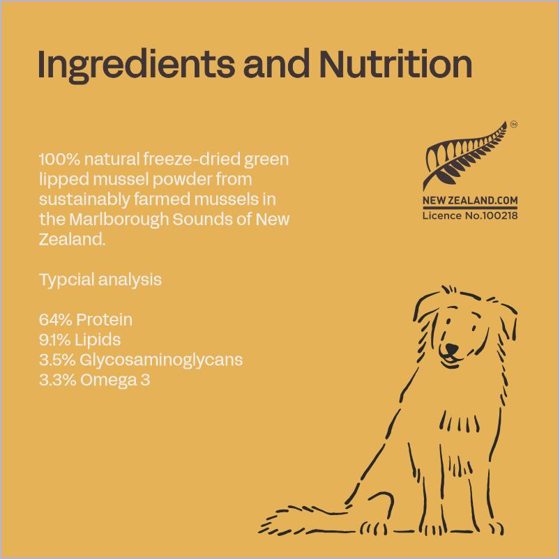 Fourflax Canine Mussel Powder Supplement