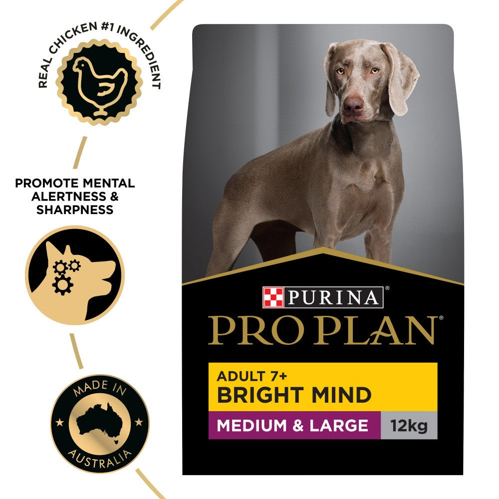 PRO PLAN Adult 7+ Bright Mind Medium & Large Breed Dry Dog Food