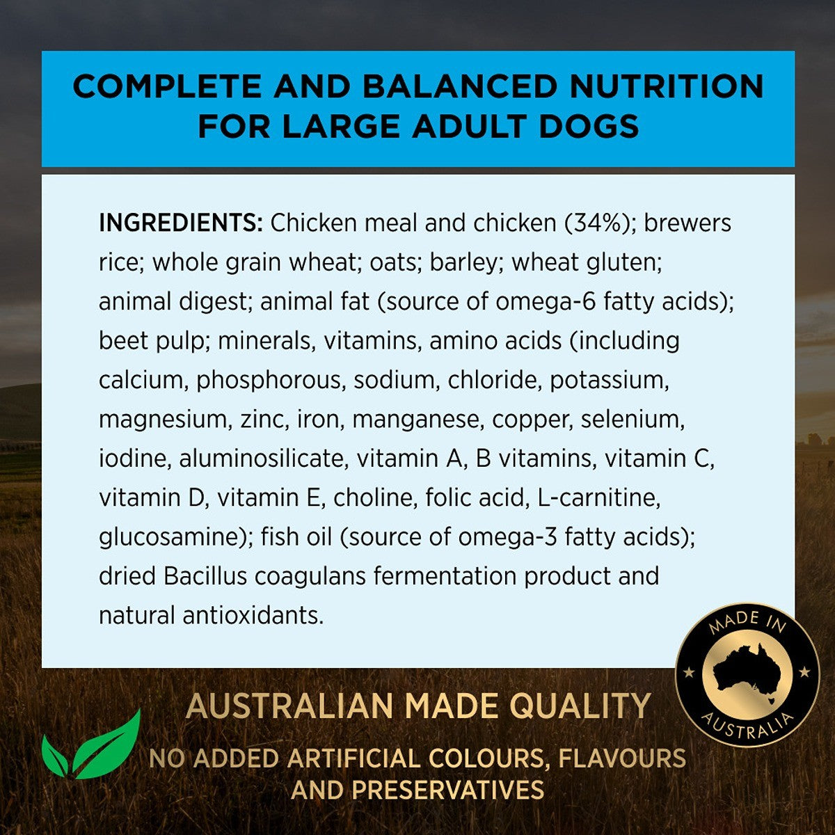 PRO PLAN Adult Large Breed Chicken Dry Dog Food
