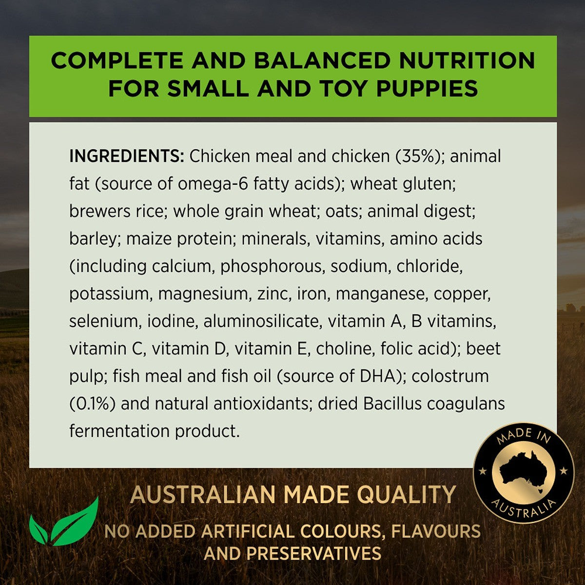 PRO PLAN Puppy Small & Toy Breed Chicken Dry Dog Food