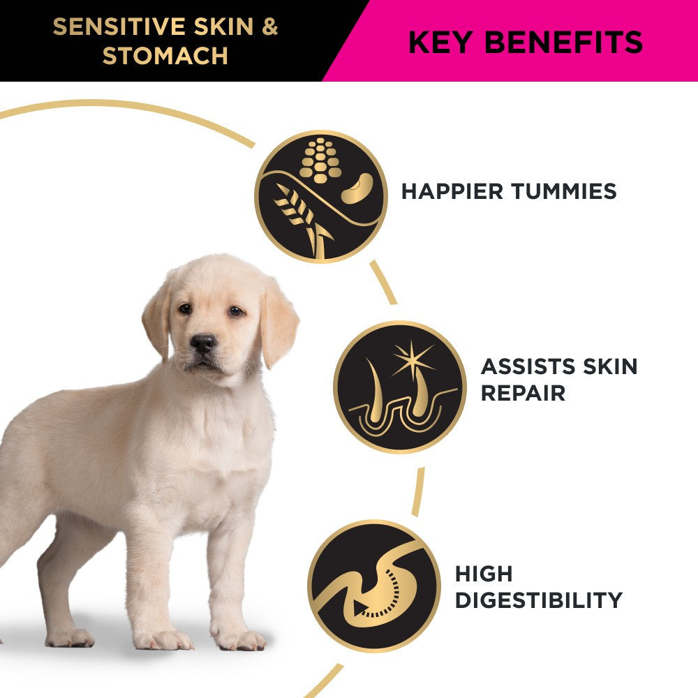 PRO PLAN Puppy Sensitive Skin & Stomach Salmon & Mackerel Dry Dog Food