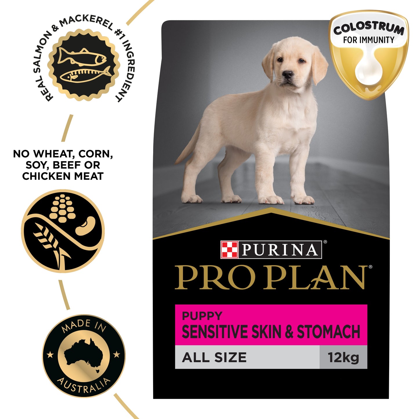 PRO PLAN Puppy Sensitive Skin & Stomach Salmon & Mackerel Dry Dog Food