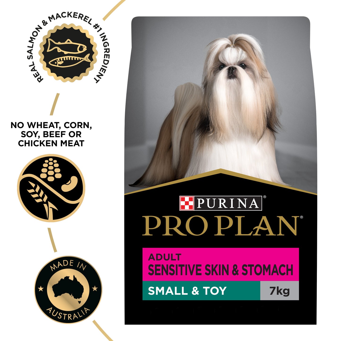 PRO PLAN Sensitive Skin & Stomach Small & Toy Breed Dry Dog Food