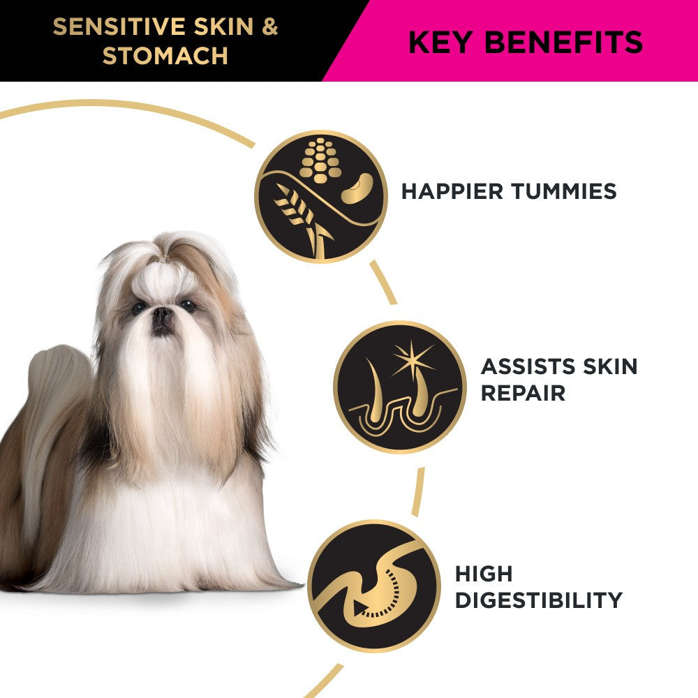 PRO PLAN Sensitive Skin & Stomach Small & Toy Breed Dry Dog Food