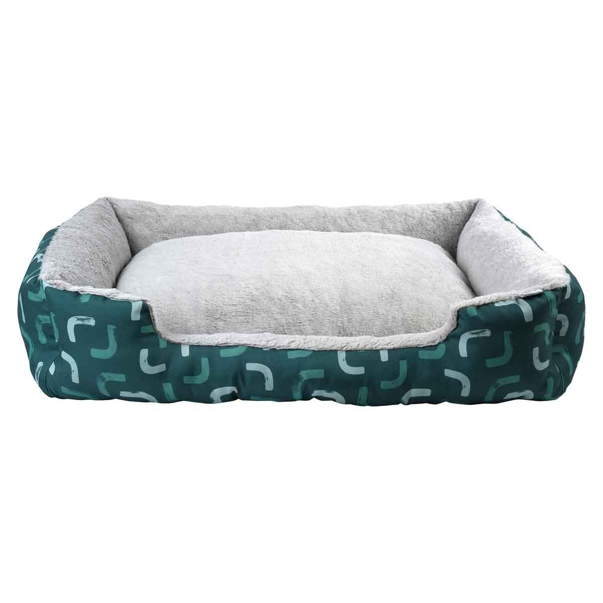 Lexi & Me Bolster Bed Forest Green Curve