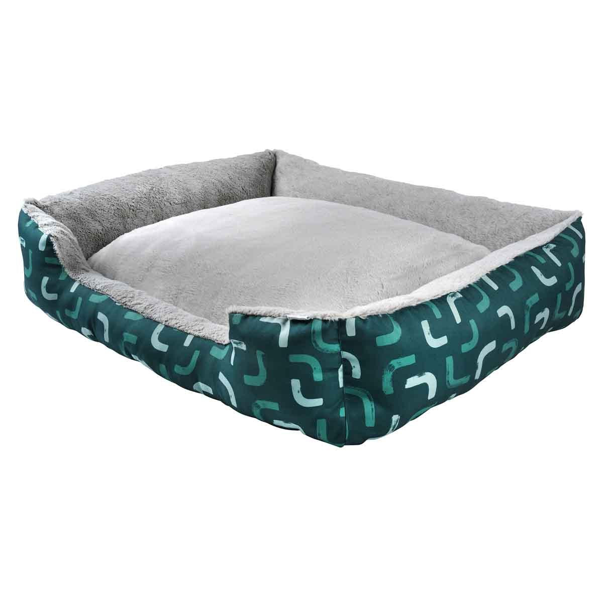 Lexi & Me Bolster Bed Forest Green Curve