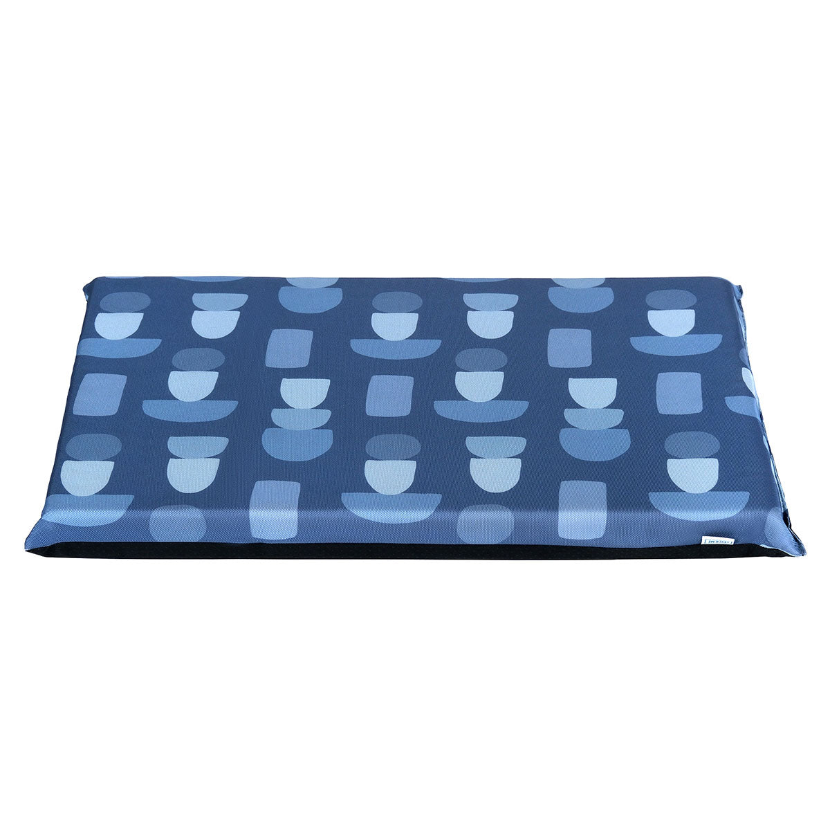 Lexi & Me Kennel/Crate Mat Steel Blue Geo