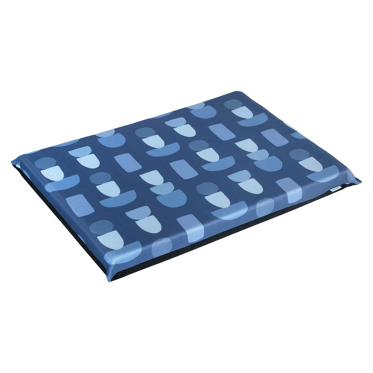 Lexi & Me Kennel/Crate Mat Steel Blue Geo