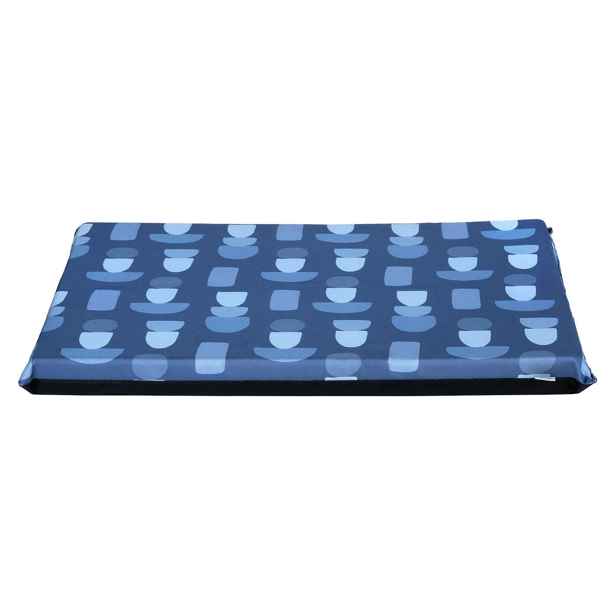 Lexi & Me Kennel/Crate Mat Steel Blue Geo