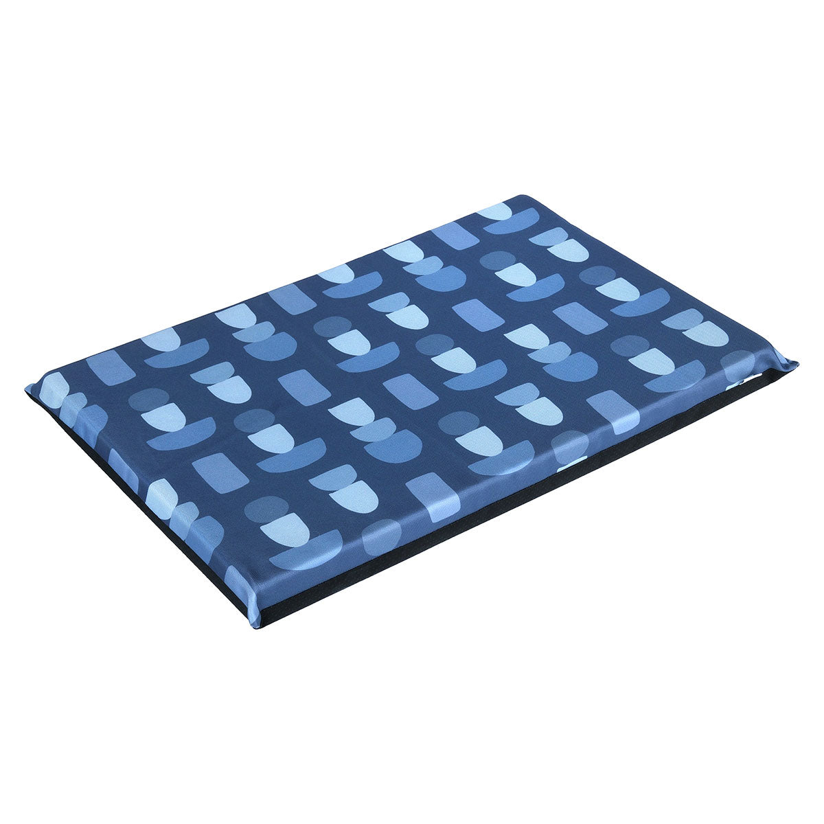 Lexi & Me Kennel/Crate Mat Steel Blue Geo