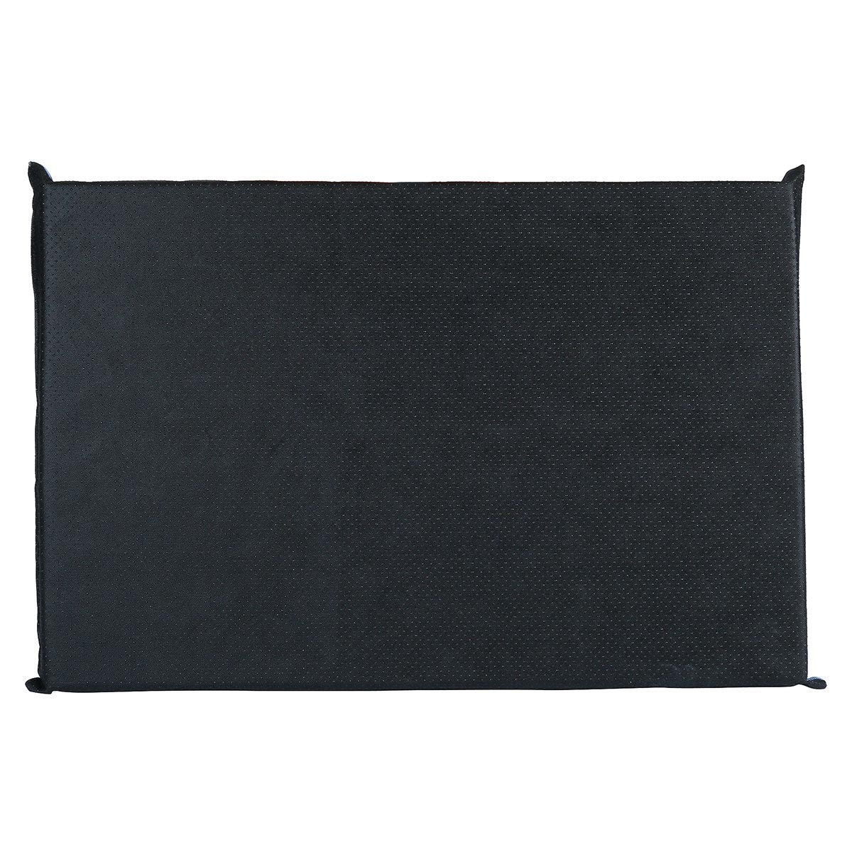Lexi & Me Kennel/Crate Mat Steel Blue Geo