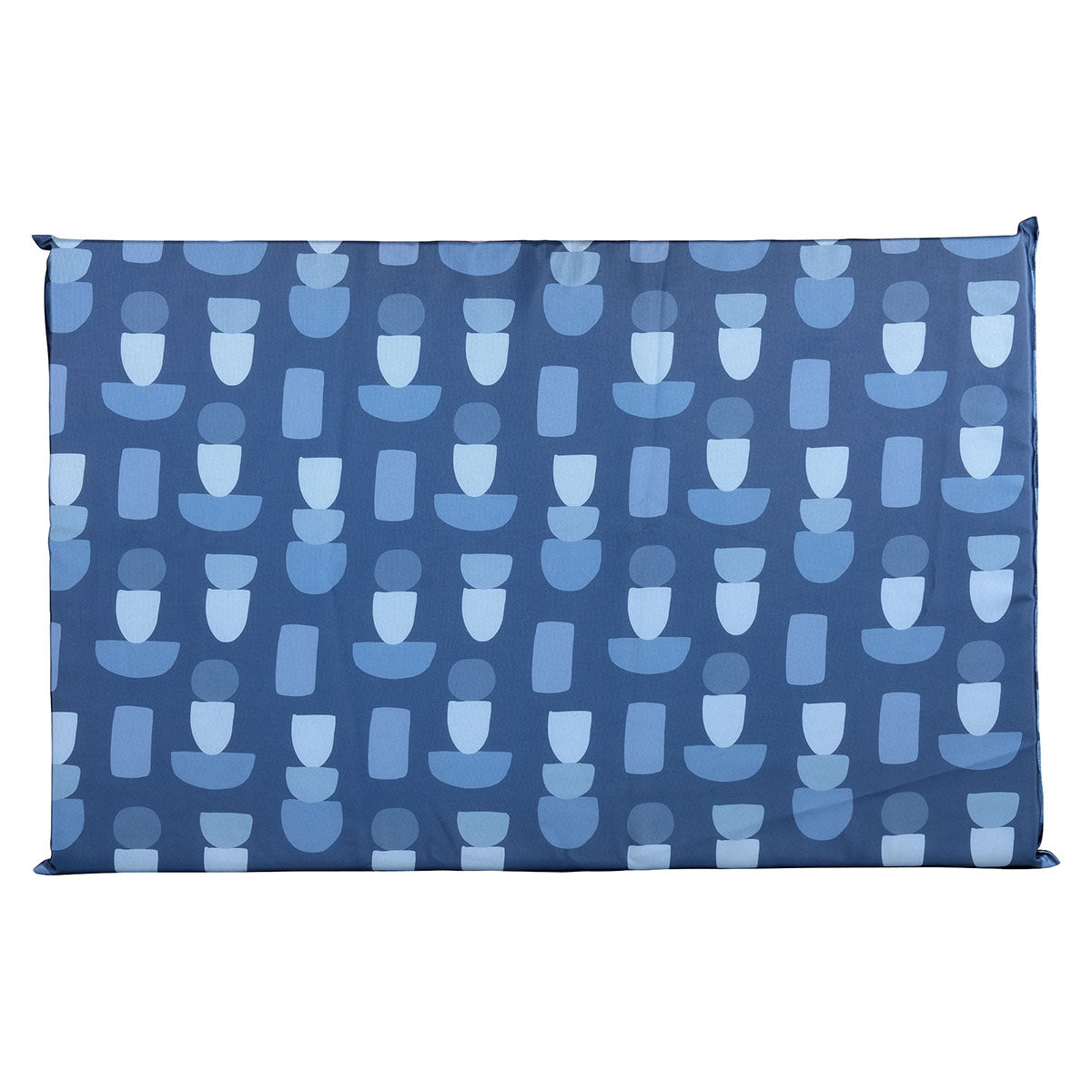 Lexi & Me Kennel/Crate Mat Steel Blue Geo