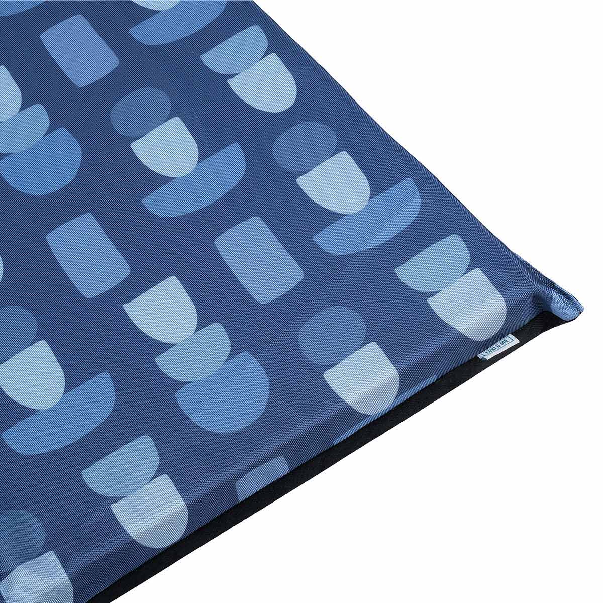 Lexi & Me Kennel/Crate Mat Steel Blue Geo
