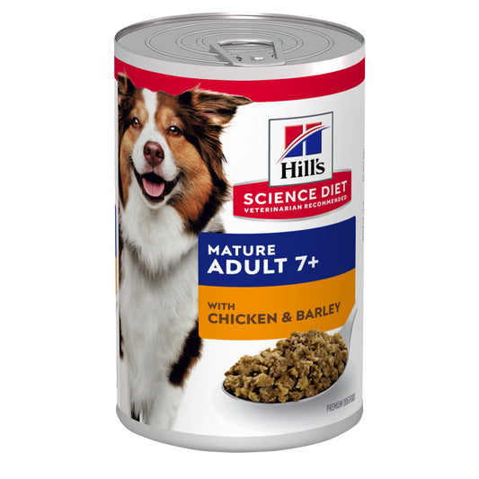 Hill's Science Diet Mature Adult 7+ with Chicken & Barley Wet Dog Food