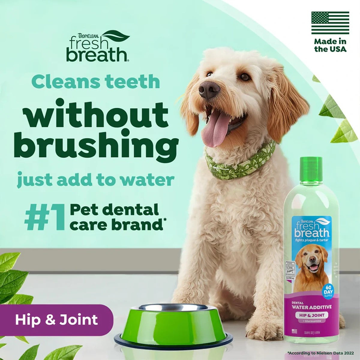 TropiClean Dental Health Hip & Joint Supplement for Dogs