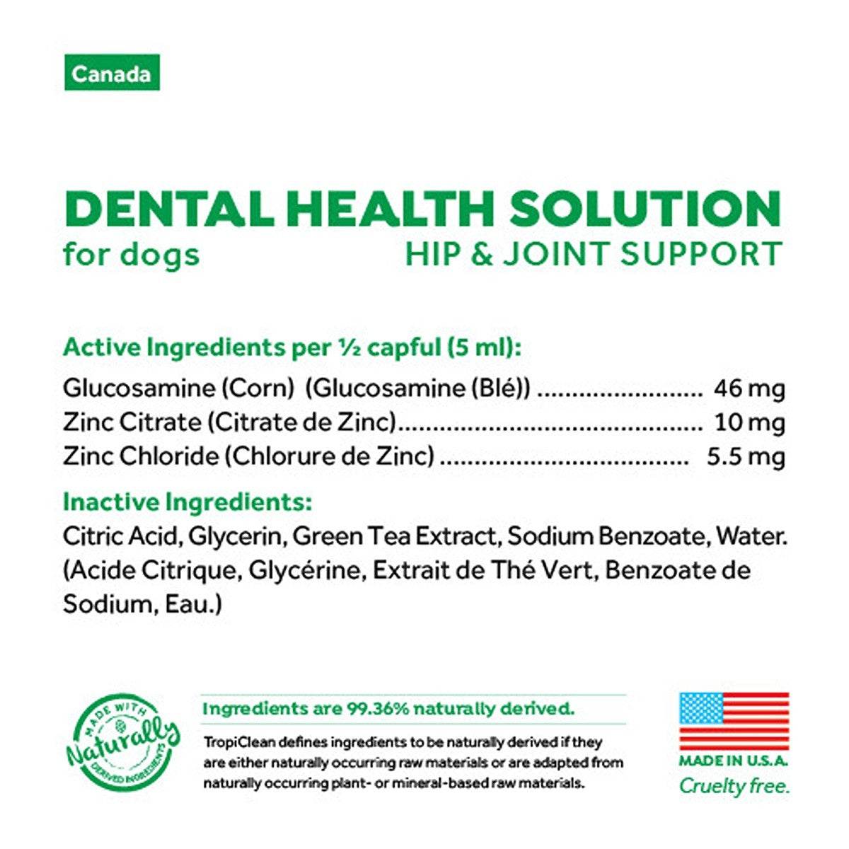 TropiClean Dental Health Hip & Joint Supplement for Dogs