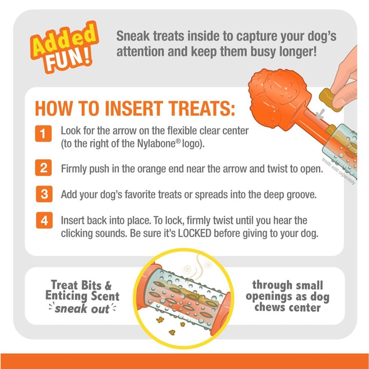 Nylabone Sneaky Snacker Chew & Treat Toy