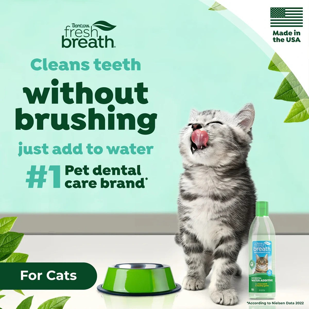 TropiClean Fresh Breath Dental Health Solutions For Cats