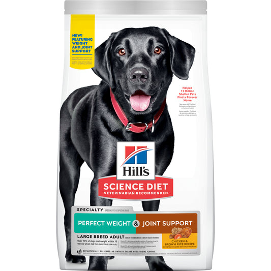 Hills Science Diet Adult Perfect Weight Large Breed + Joint Support Dry Dog Food 11.3kg