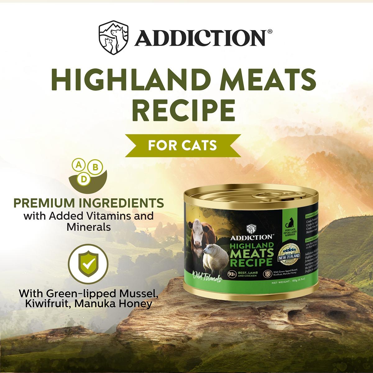 Addiction Wild Islands Highland Meats Lamb & Beef Wet Cat Food
