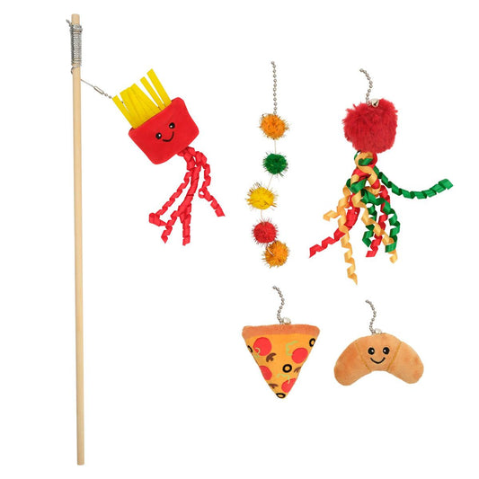 Lexi & Me 5 in 1 Cat Teaser Wand - Food