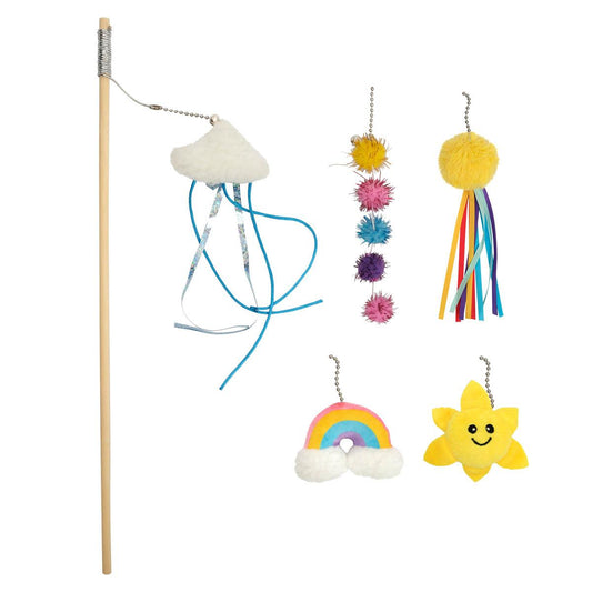 Lexi & Me 5 in 1 Cat Teaser Wand - Weather