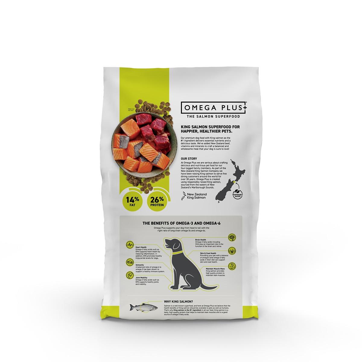Omega Plus King Salmon with Beef Dry Dog Food