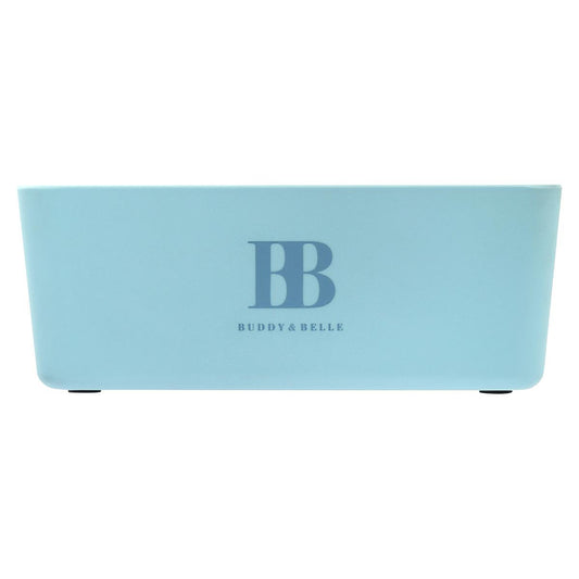 Buddy & Belle Square Pet Bowl Sea Blue
