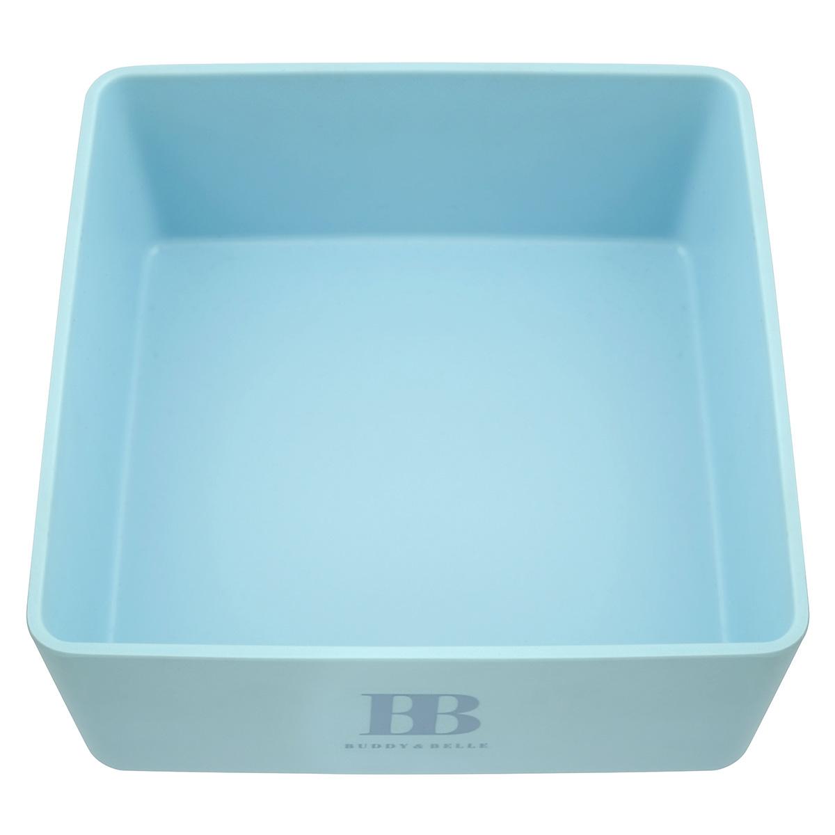 Buddy & Belle Square Pet Bowl Sea Blue