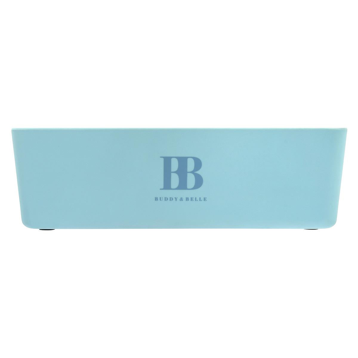 Buddy & Belle Rectangular Pet Bowl Sea Blue