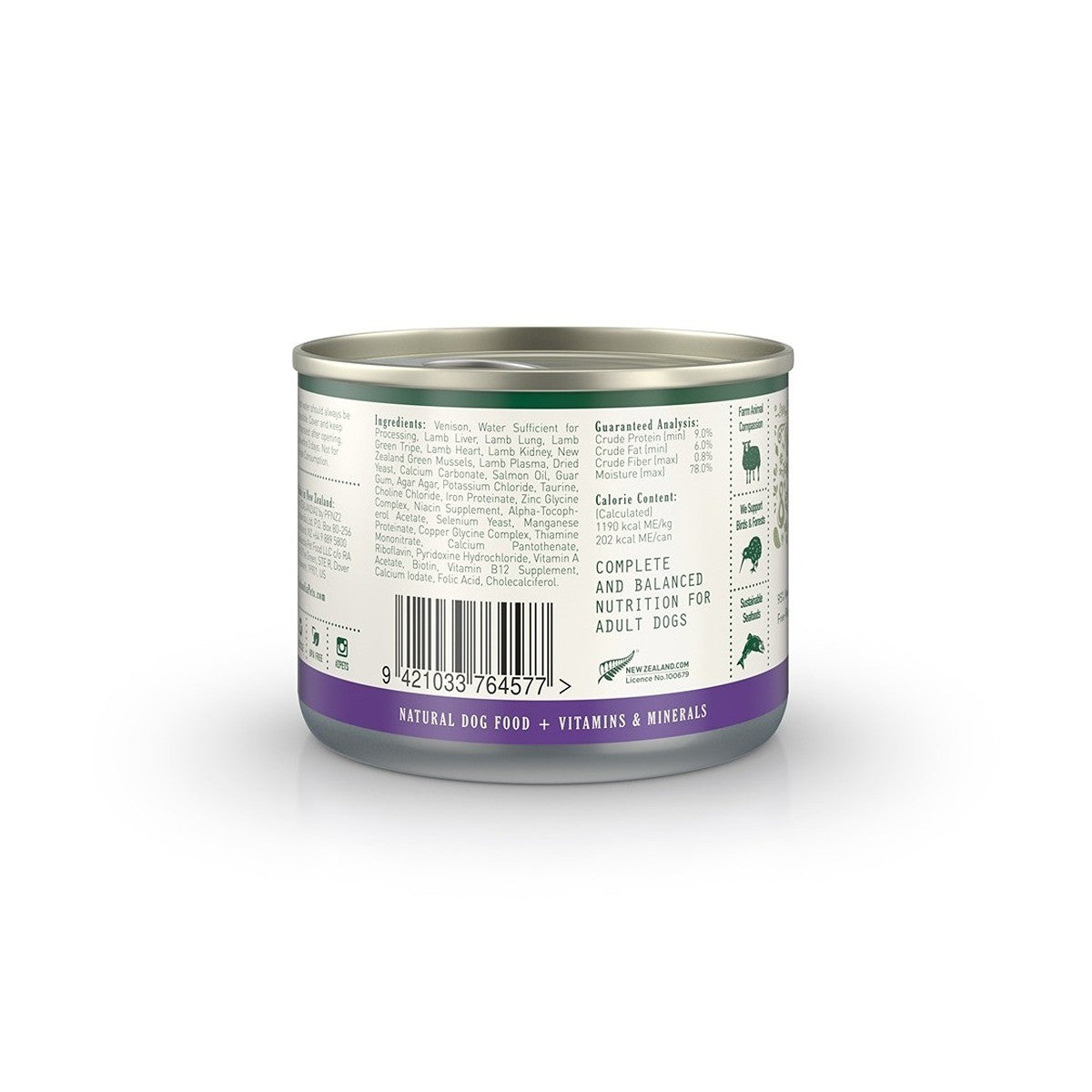 Zealandia Venison Pate Wet Dog Food