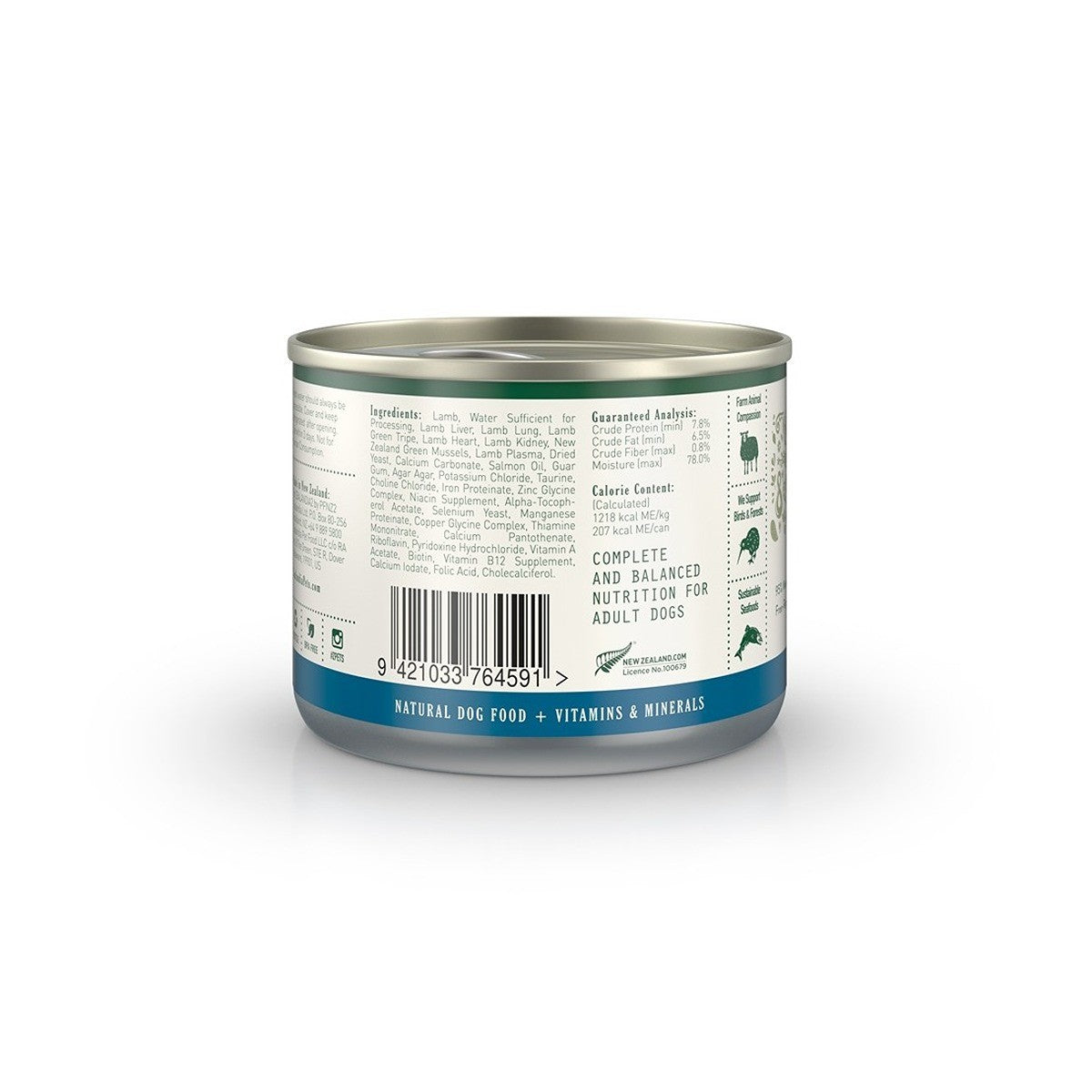 Zealandia Lamb Pate Wet Dog Food