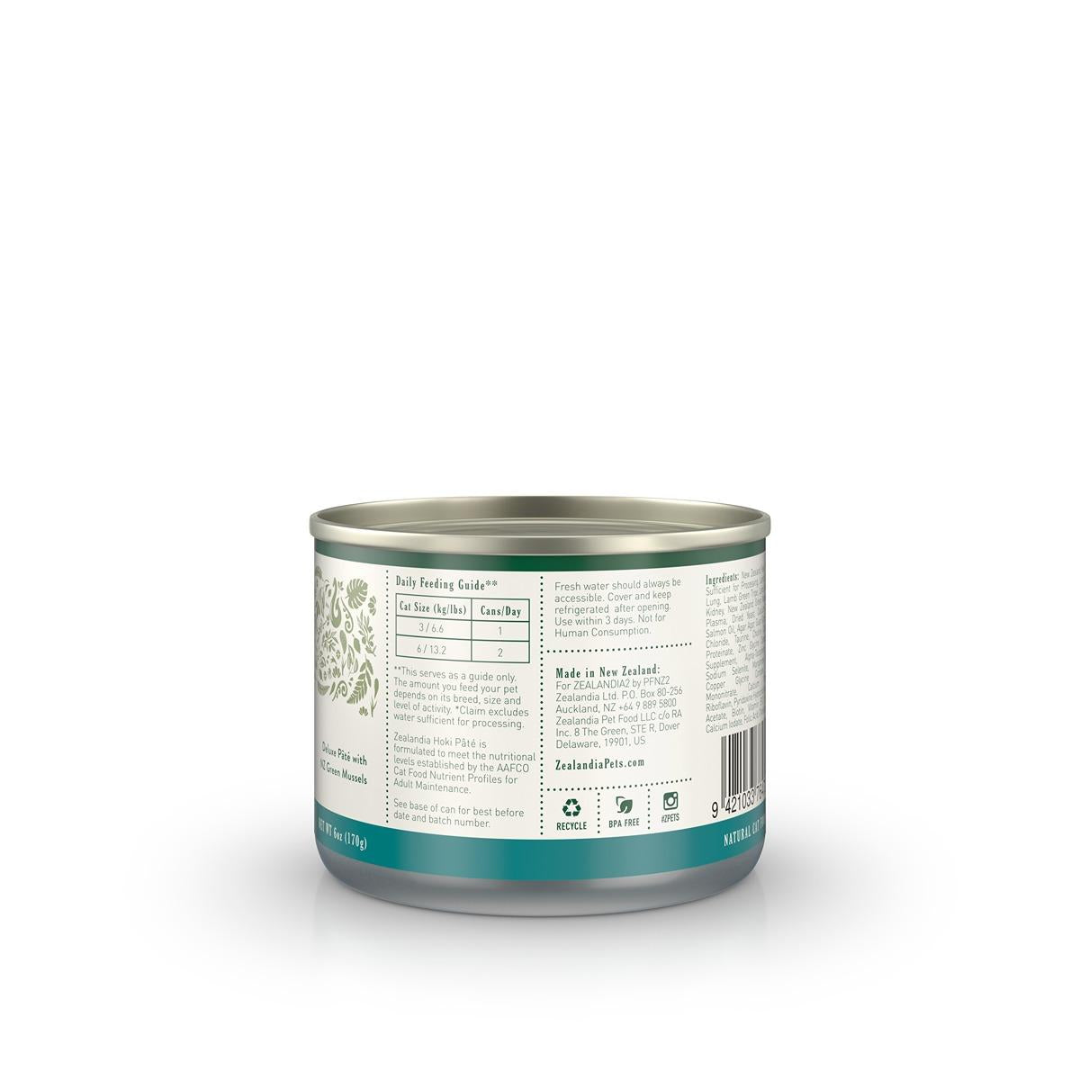 Zealandia Hoki Pate Wet Cat Food